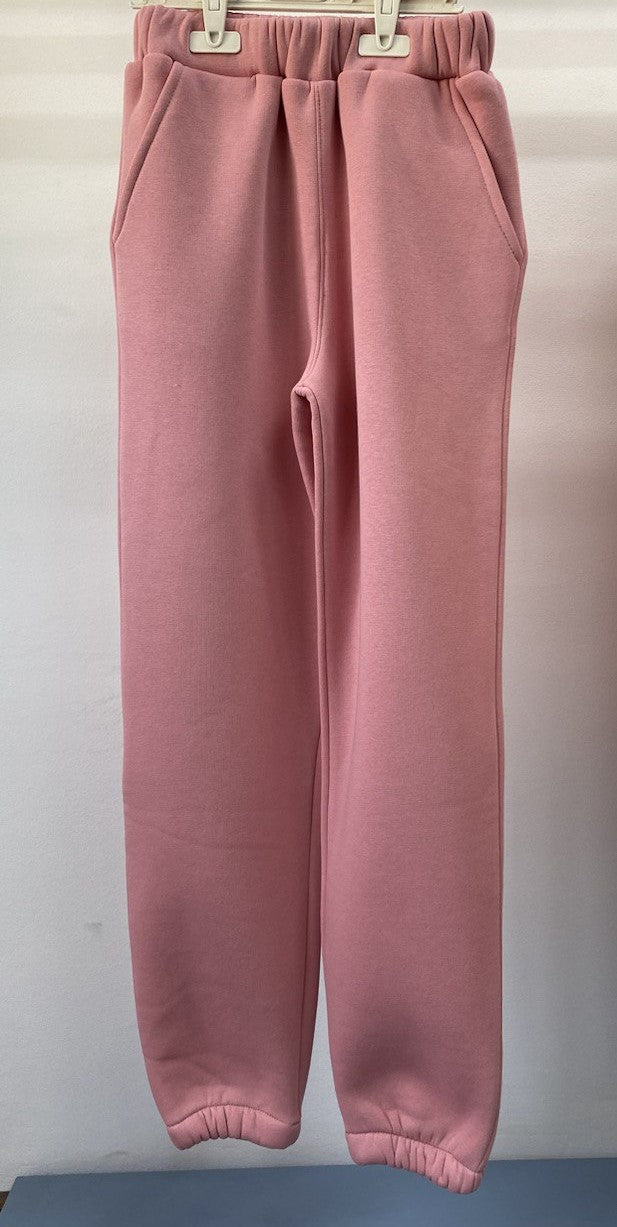 Fleece Basic Sweatpants Kids In Cashmere