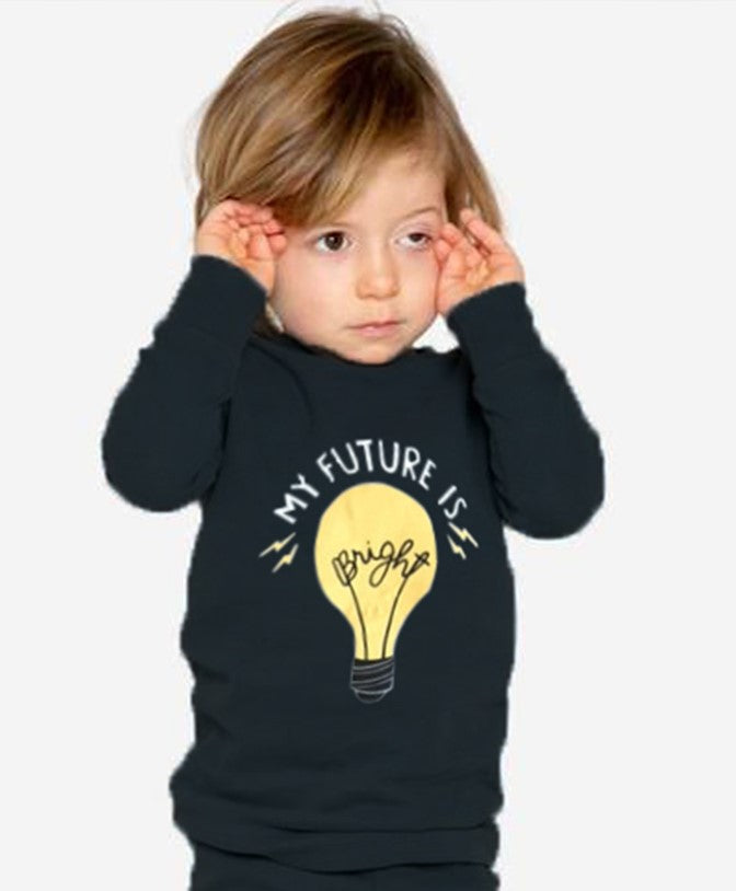 Kids Printed T-Shirt In Black