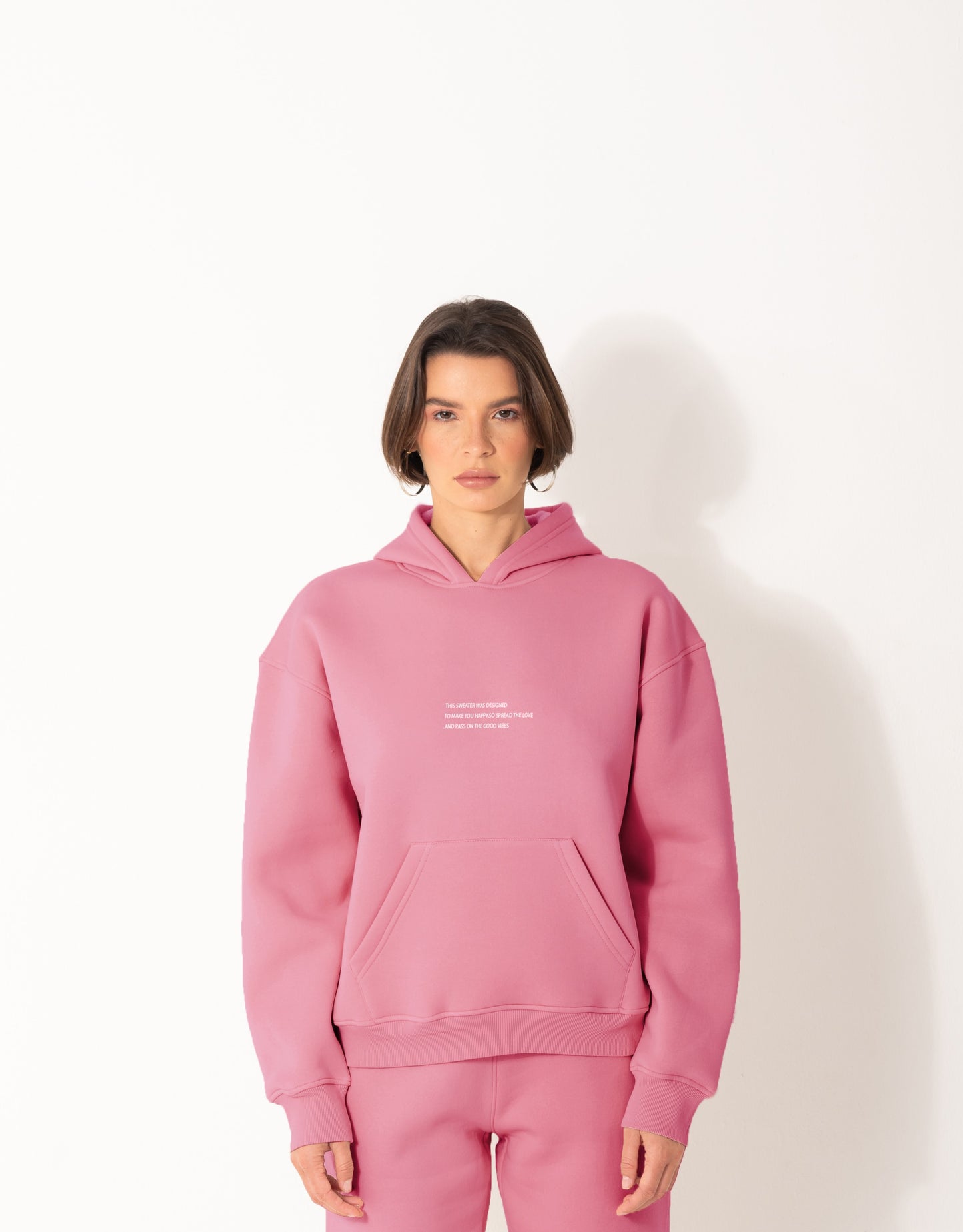 Basic Hoodie With Patch | Cashmere