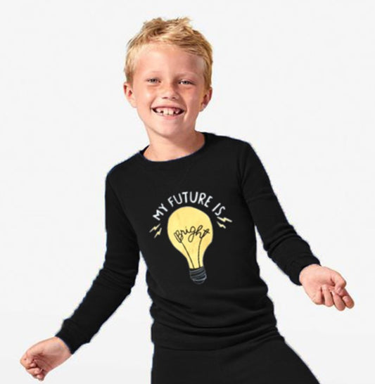 Kids Printed T-Shirt In Black