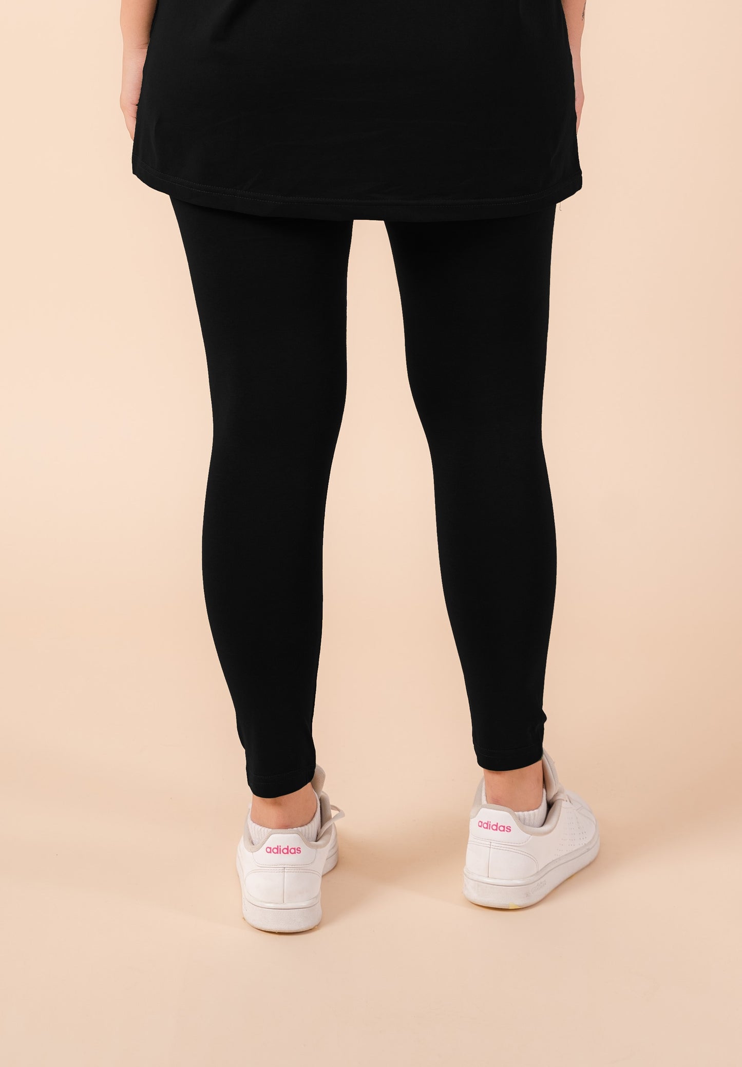 Active Legging In Cotton | Black