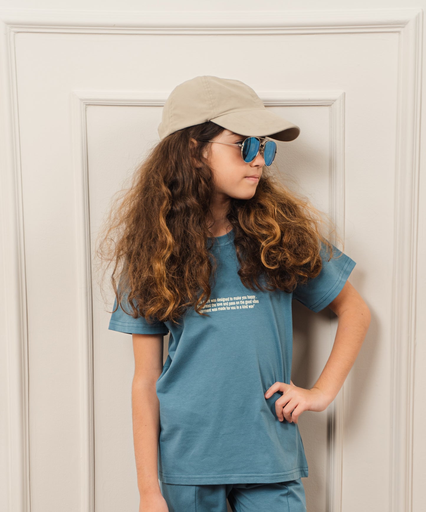 Girls T- Shirt l Petrol Blue