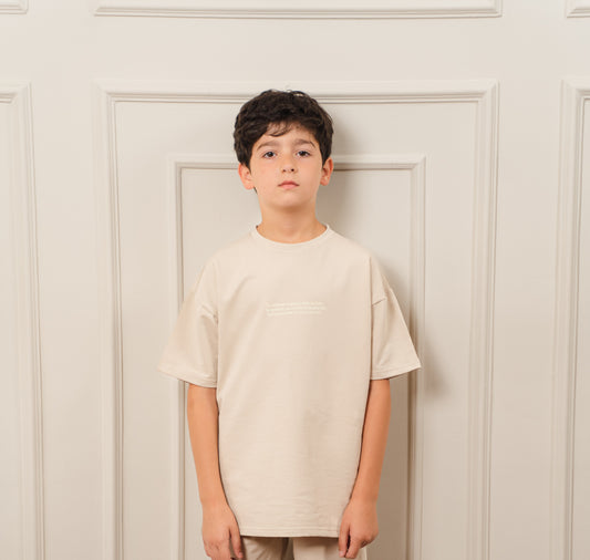 Kids Everyday T-Shirt l Beige