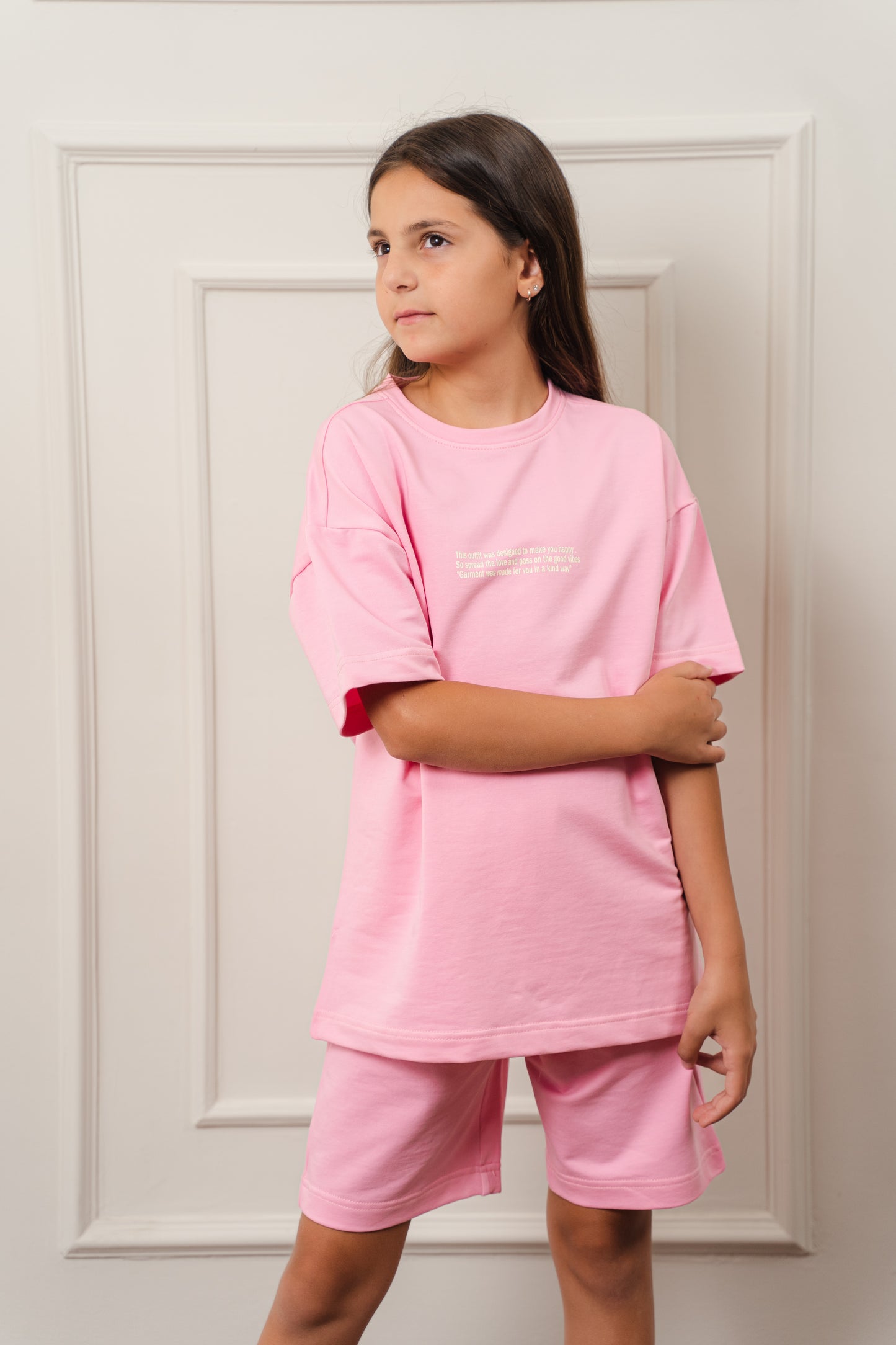 Kids Everyday Shorts Set l Pink
