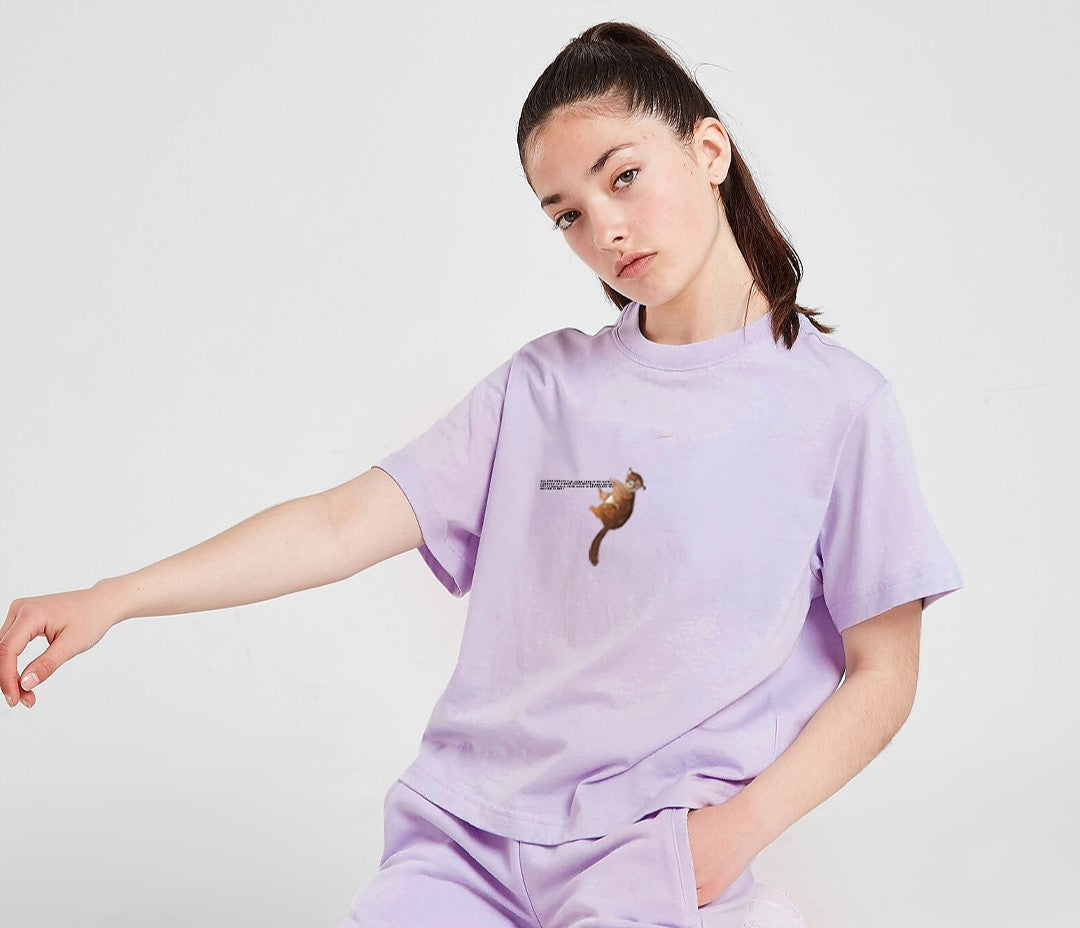 Kids Printed T-Shirt In Lilac