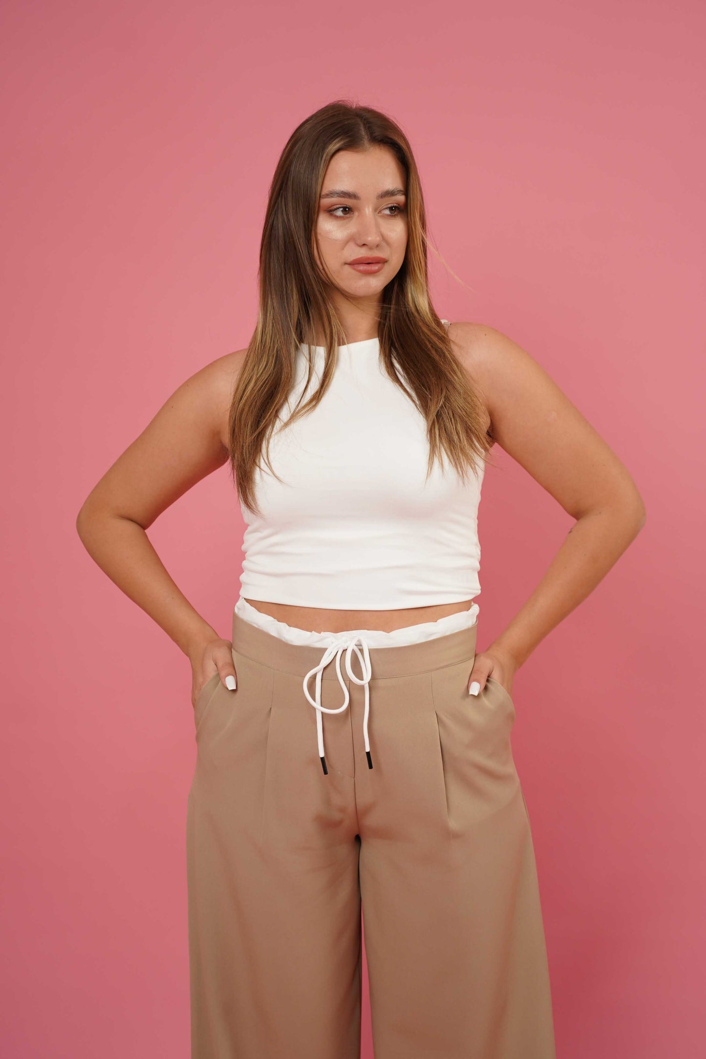 Boxer Trousers In Light-Brown