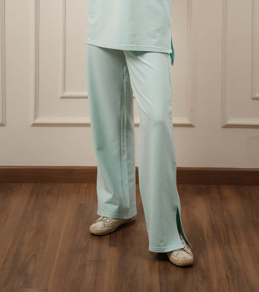 Cotton Everyday Pants In Baby-Blue