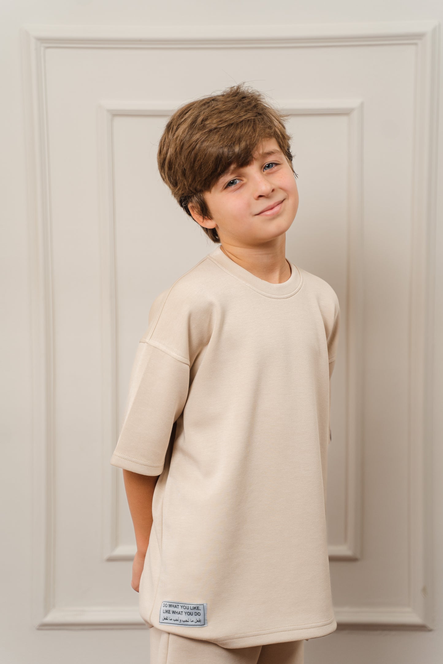 Kids Everyday T-Shirt ln Beige