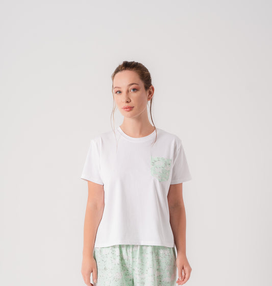 Cotton T-Shirt In White