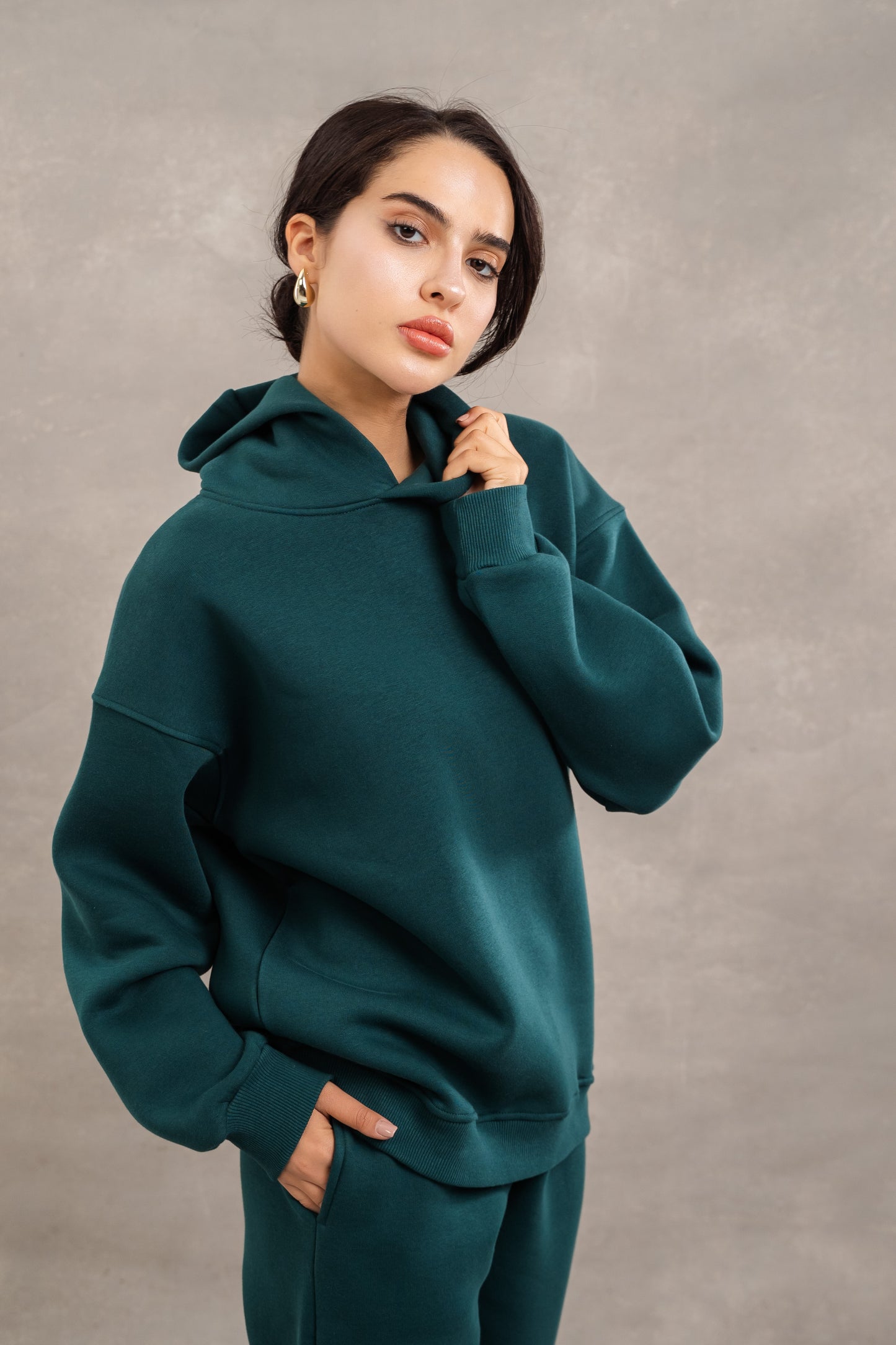 S-N-Fleece Basic Set In Teal