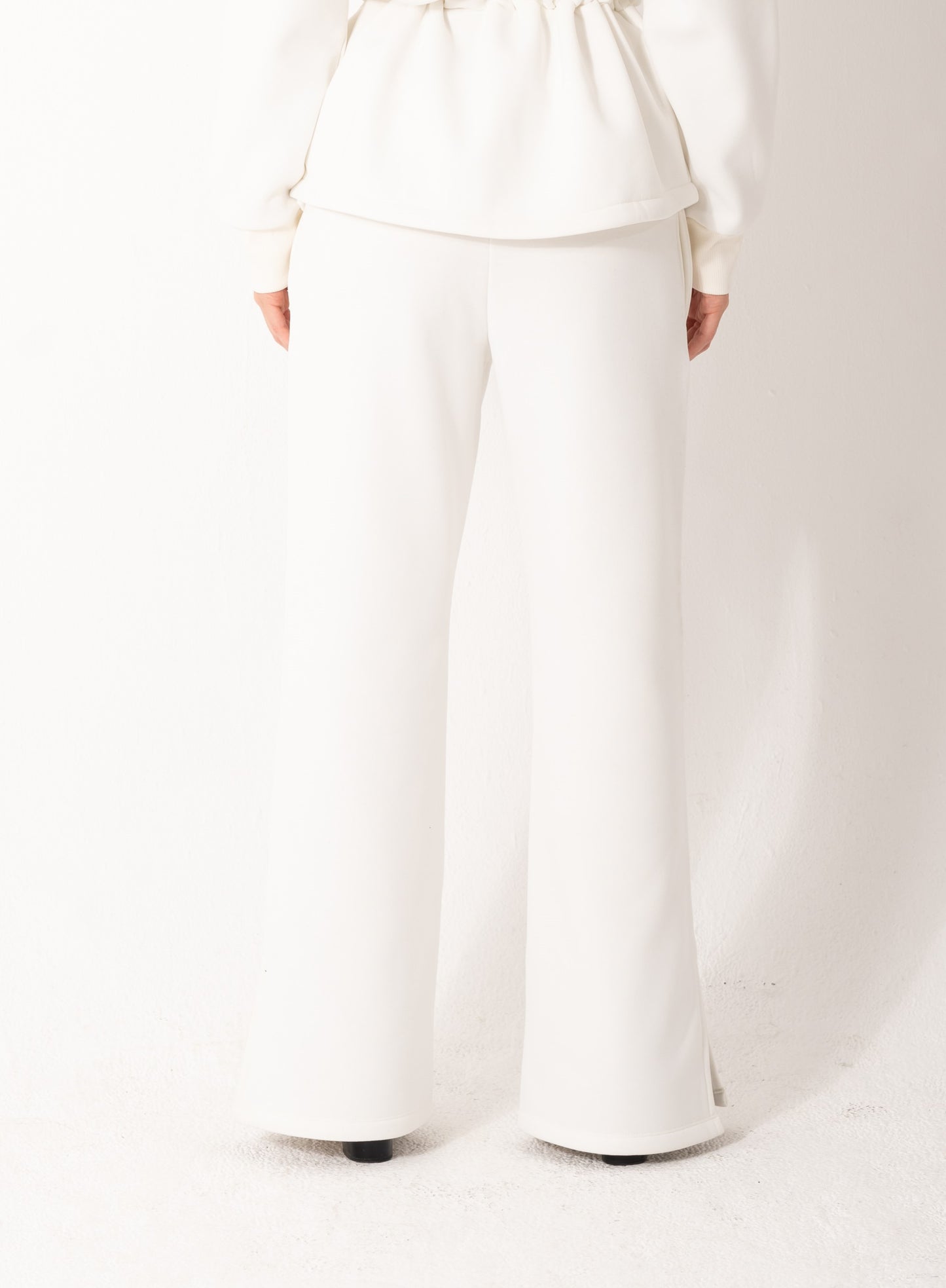 Cinched Sweatpants In White