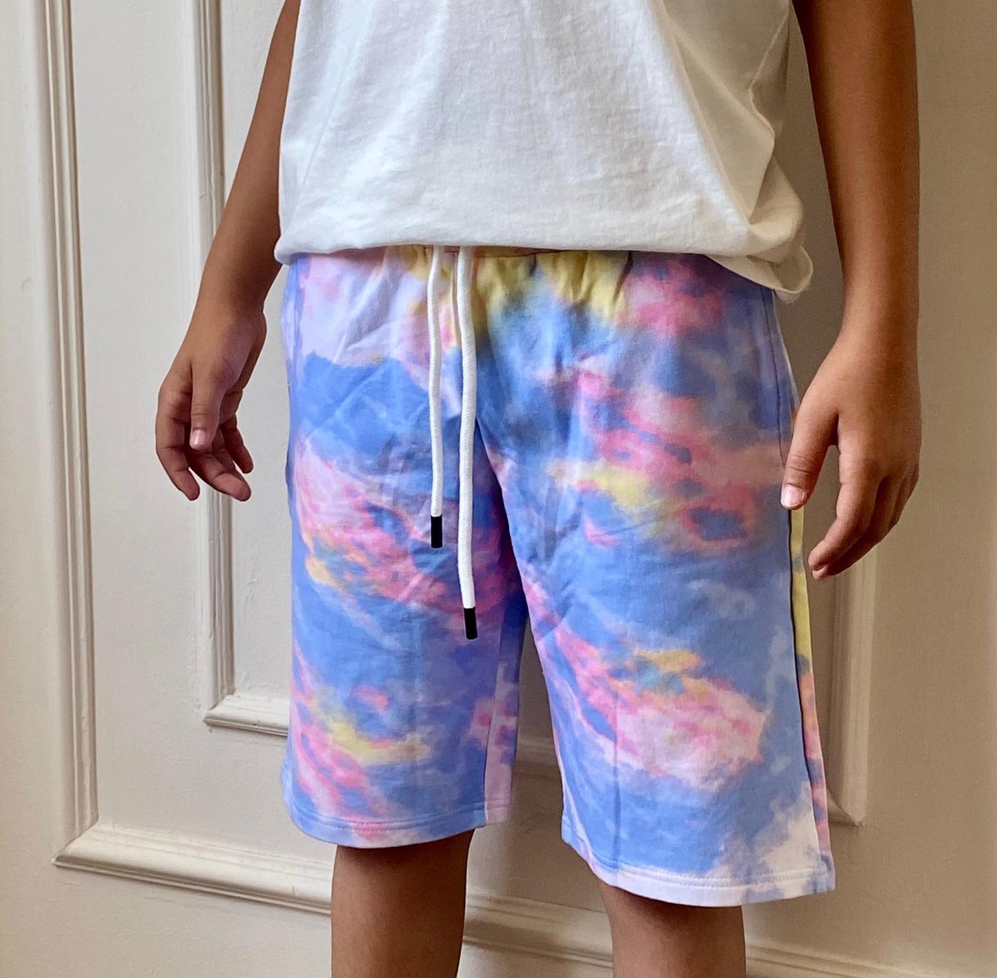 Tie Dye Kids Short In Blue