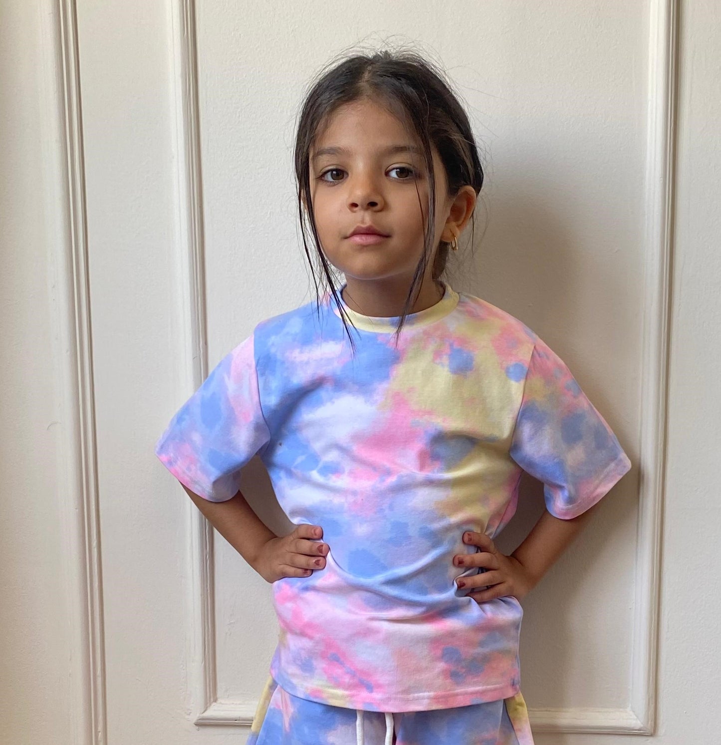 Tie Dye Kids T-Shirt In Blue