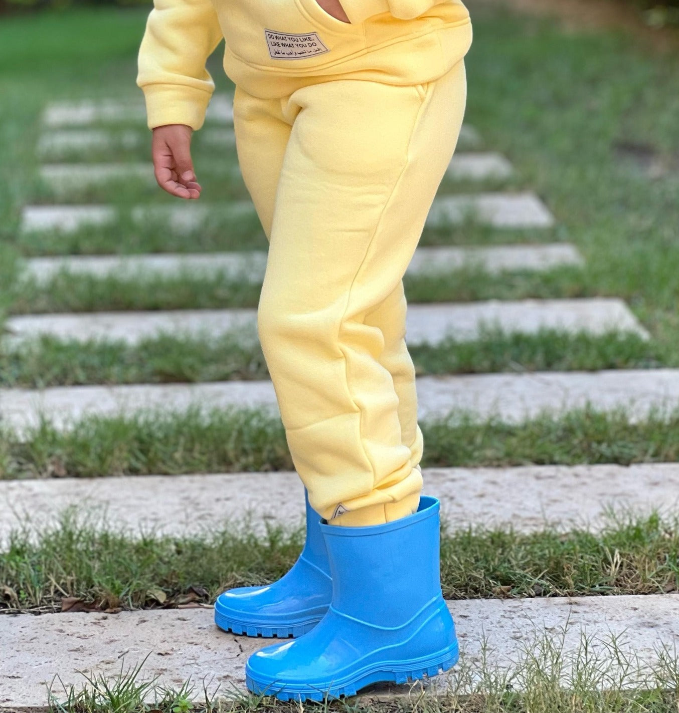 Basic Sweatpants For Kids In Yellow