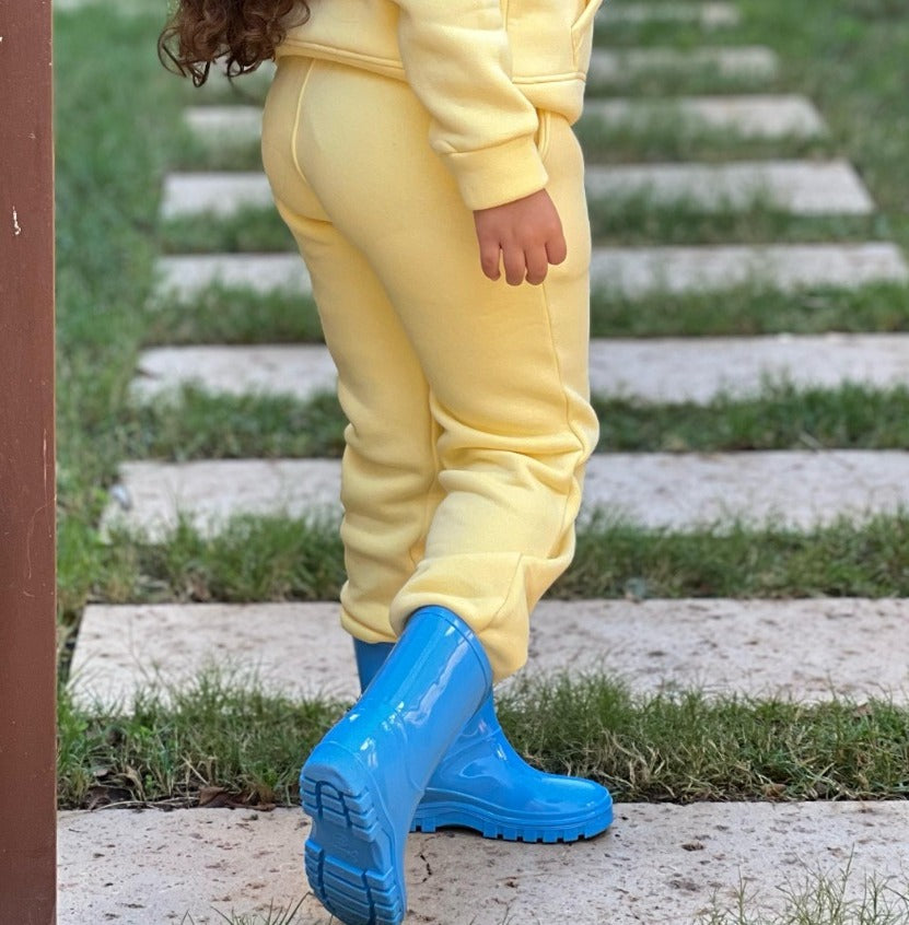 Basic Sweatpants For Kids In Yellow