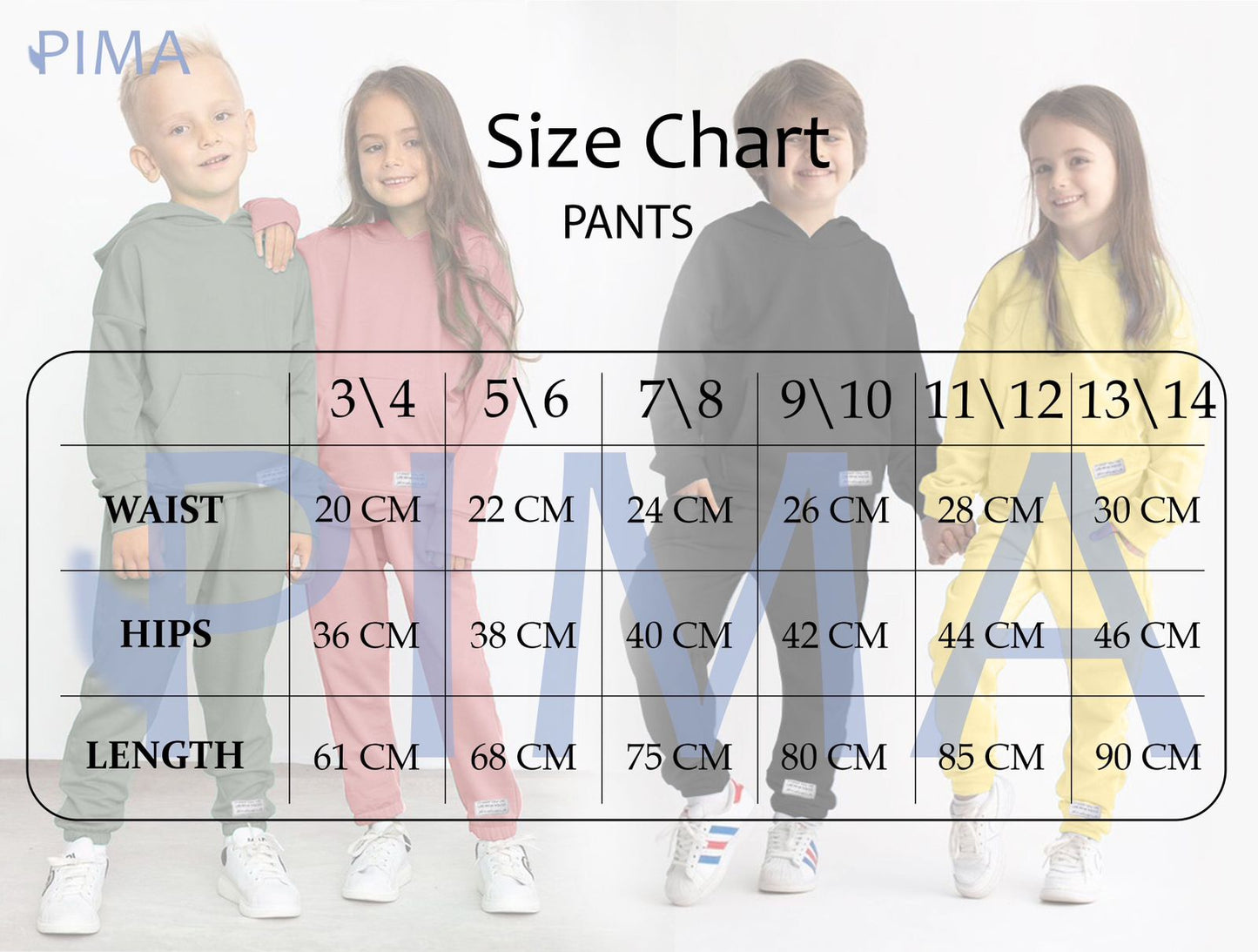 Basic Sweatpants For Kids In Yellow