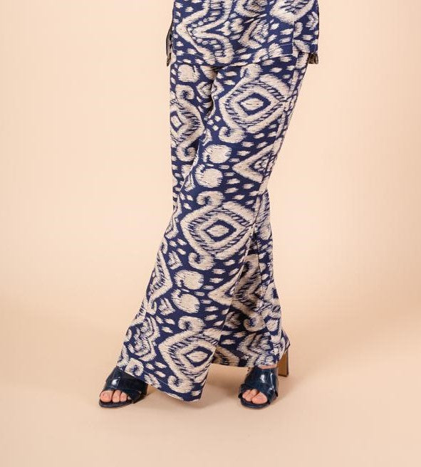 Printed Summer Pants I Blue