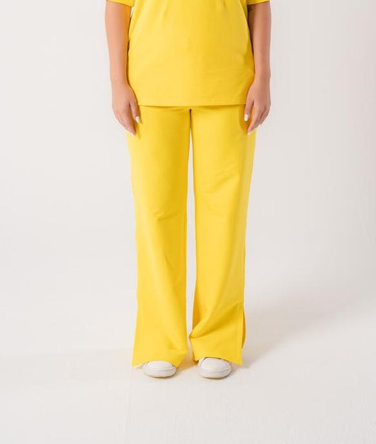 Comfy Wide Pants In Yellow