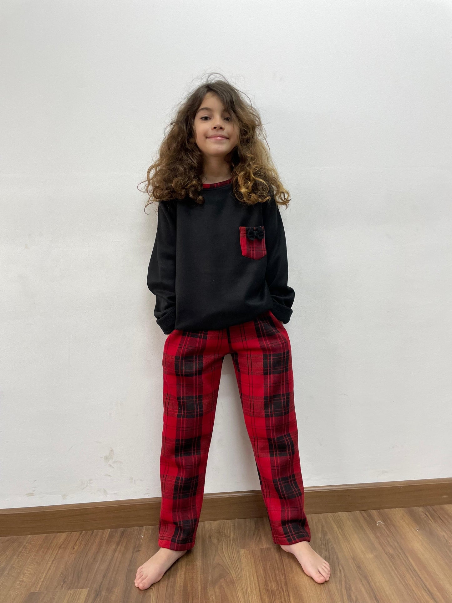 Plaid Pajama With Funky For Girls