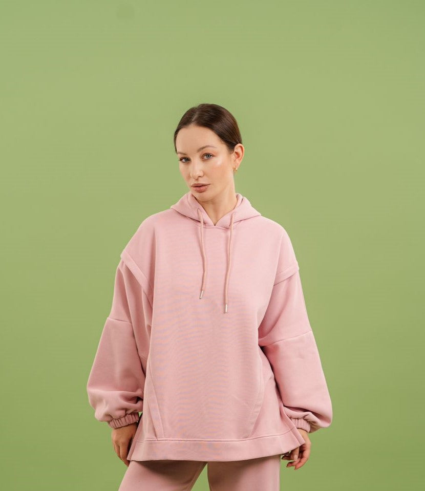 Comfy Hoodie In Fleece| Cashmere