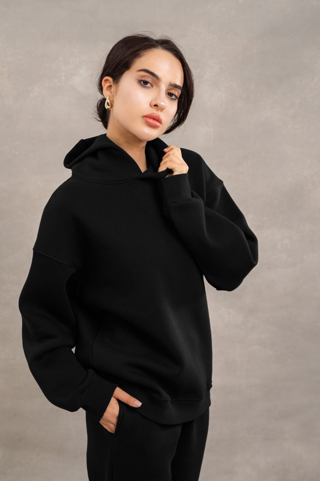 Fleece Basic Set In Black