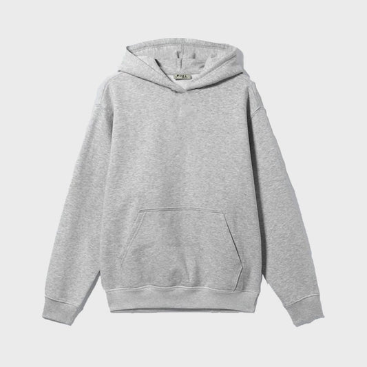 Comfy Melton Hoodie In Grey