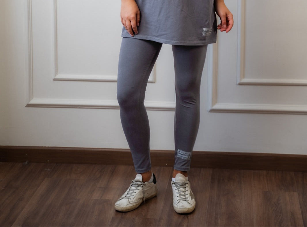 Active Legging In Light Grey