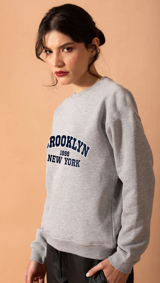 Everyday Brooklyn Sweatshirt In Gray