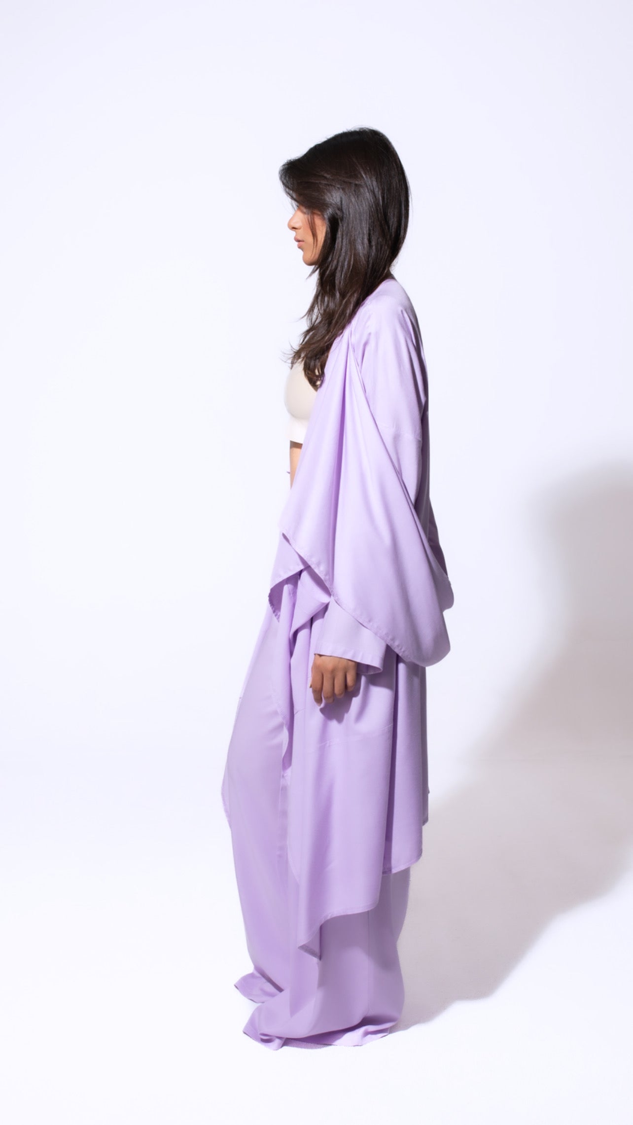 Wrap It Up Kimono Set In Lilac