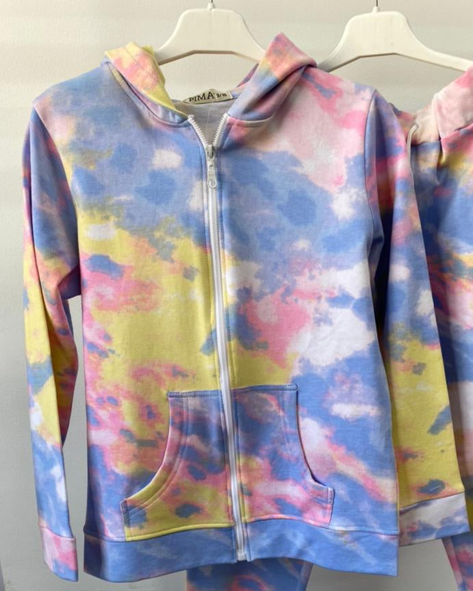 Tie Dye Hooded Jacket